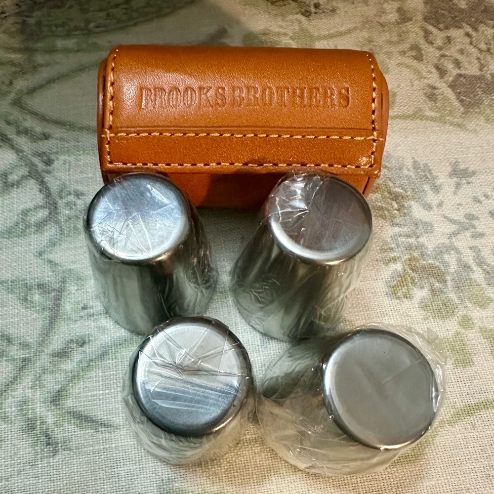 Brooks Brothers Travel Shot Glasses